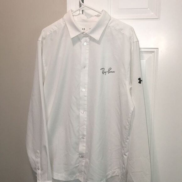 New Under Armour Ray-Ban sunglasses LS white shirt - Picture 1 of 4